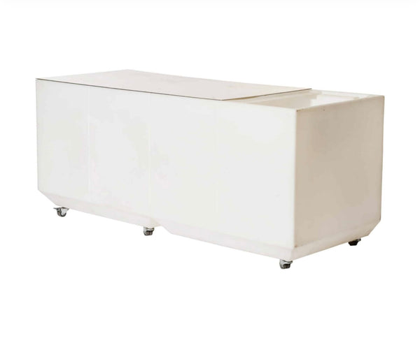 Venetian LED Reception/Bar Table With Ice Bucket 200cm/79″ L X 80cm/32″ W X 80cm/32″h